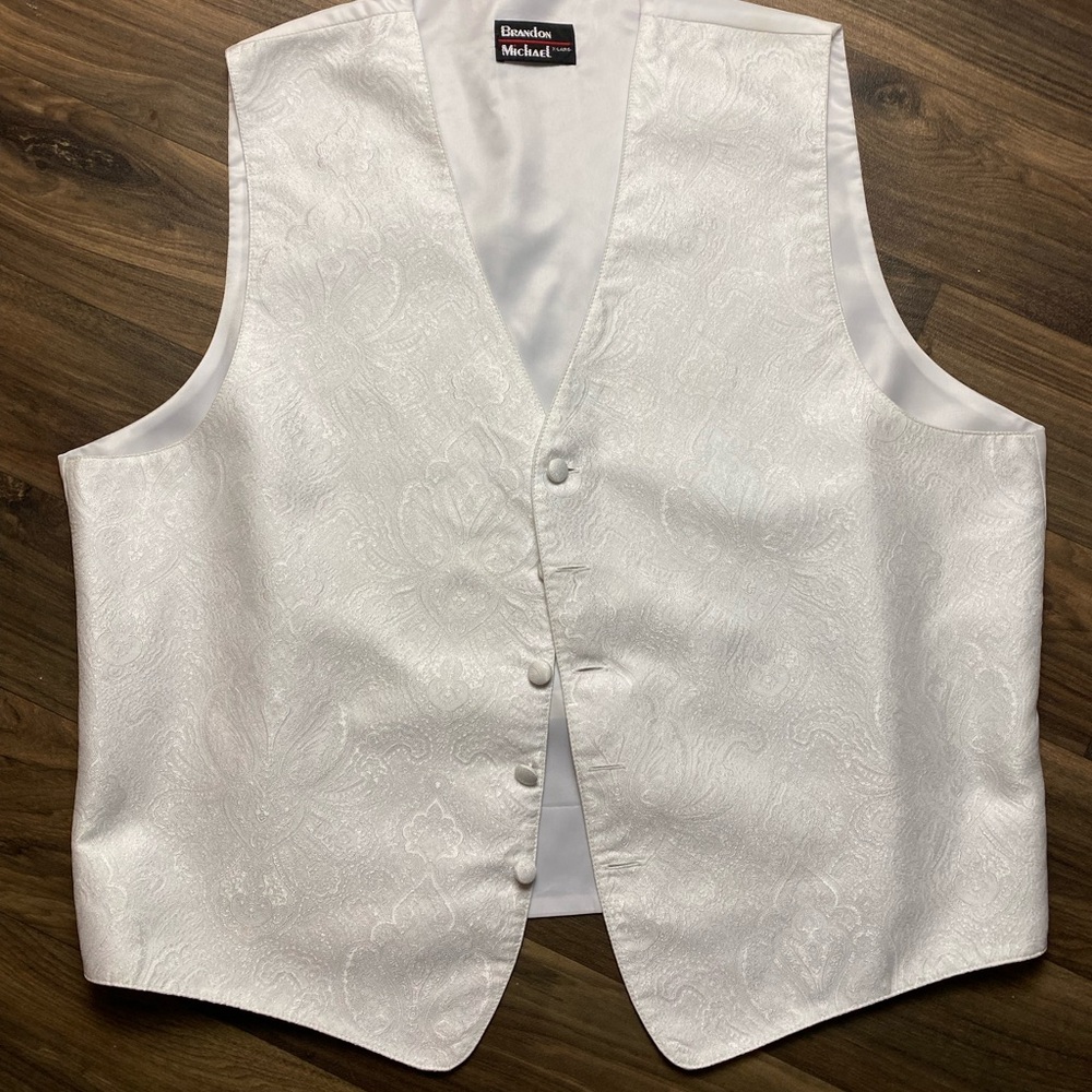 White Paisley Vest